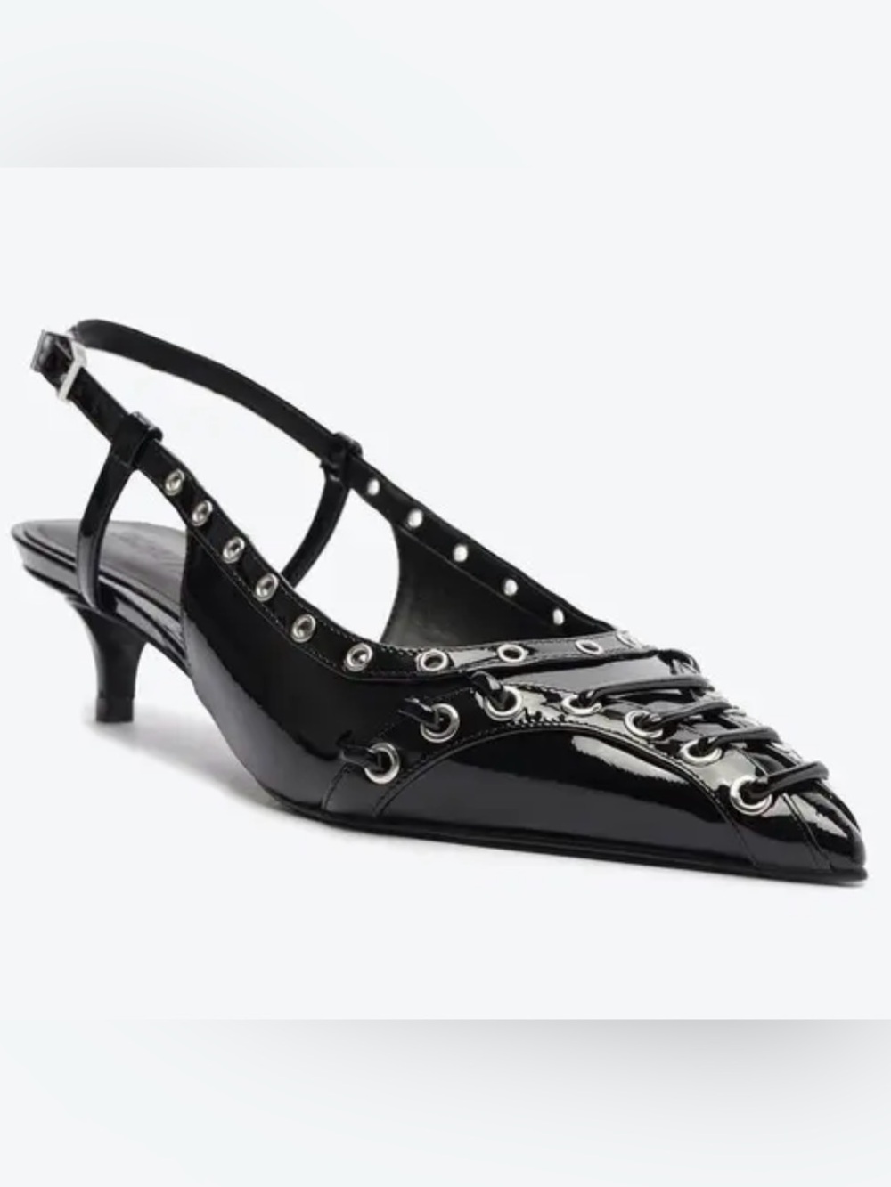 SCHUTZ Ruth Mid-Pointed Toe Pumps - Picture 7 of 8